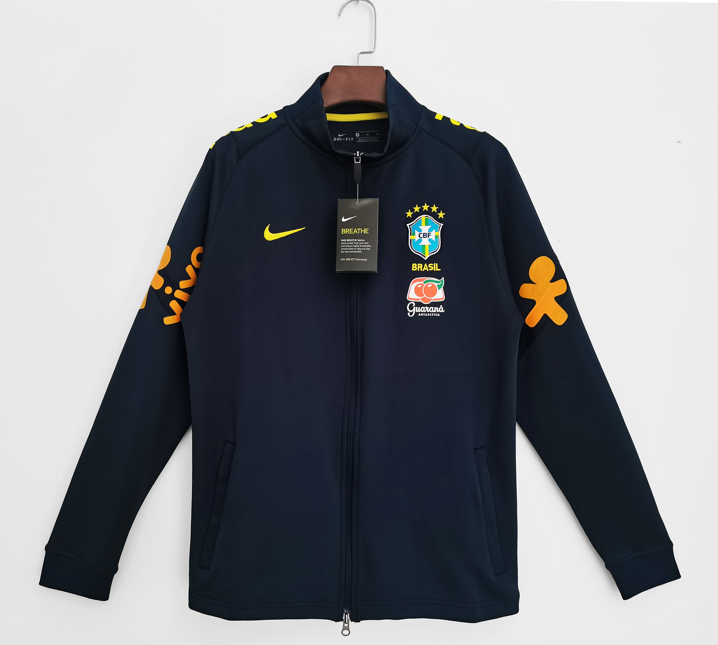 Veste Brésil Manche Longue Retro 2022/23