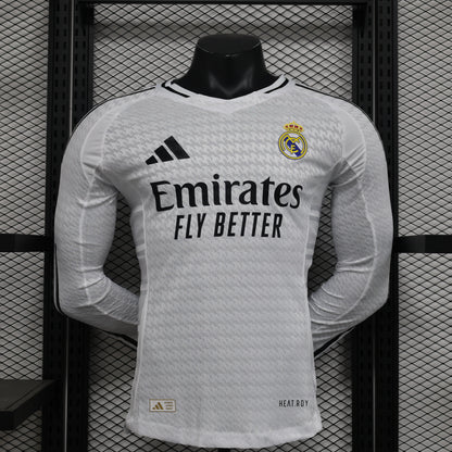 Maillot Domicile Real Madrid Manche Longue 2024/25 – Version Player