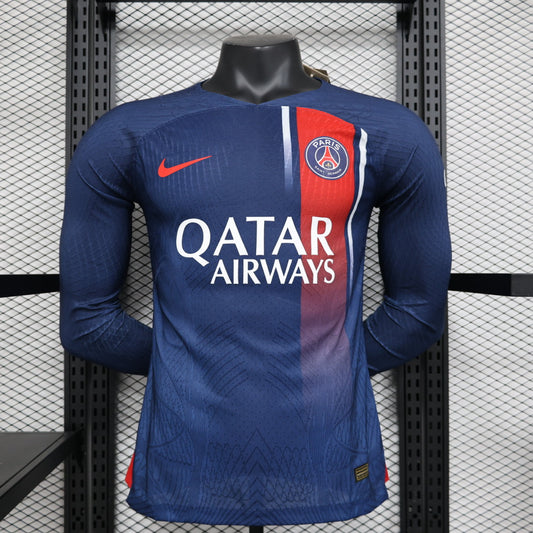 Maillot Domicile PSG Manche Longue 2023/24 – Version Player