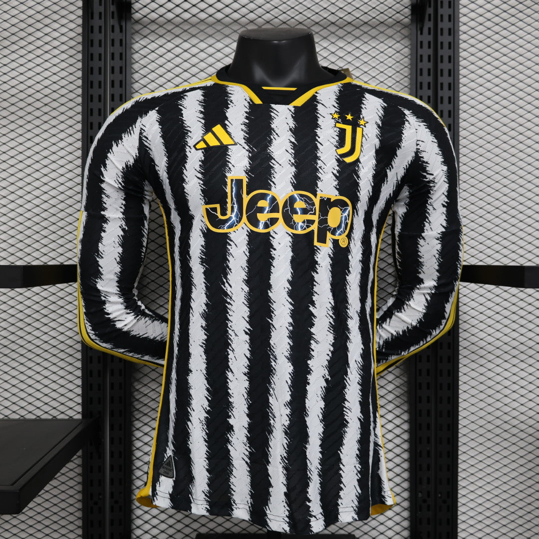 Maillot Domicile Juventus Manche Longue 2023/24 – Version Player