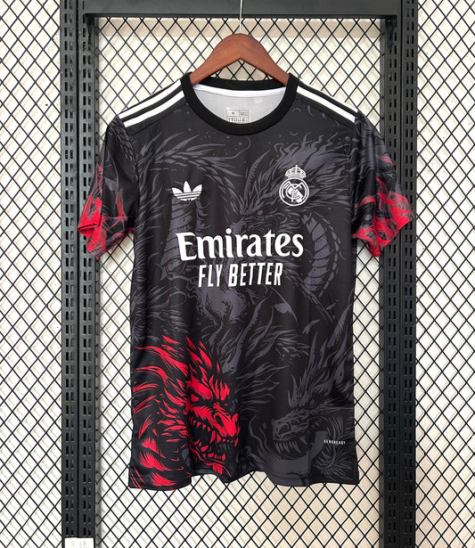 Maillot Real Madrid Spécial Dragon Noir 2024/25