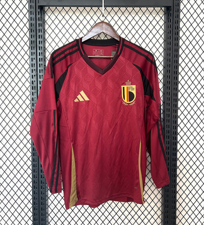 Maillot Domicile Belgique Manches Longues 2024/25