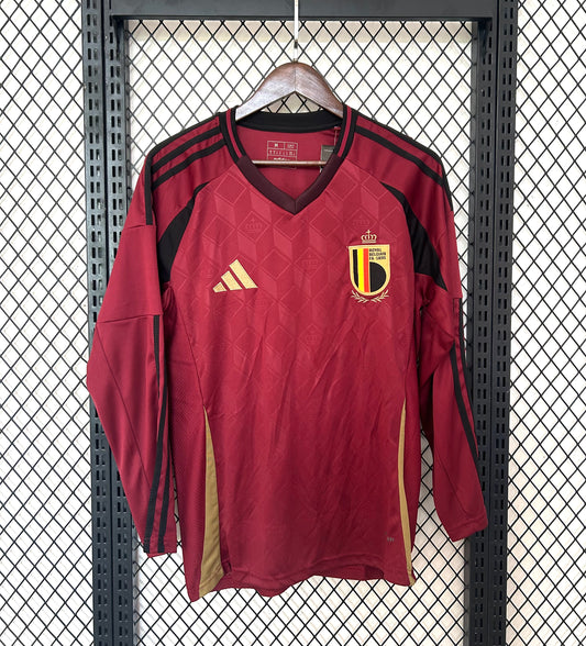 Maillot Domicile Belgique Manches Longues 2024/25