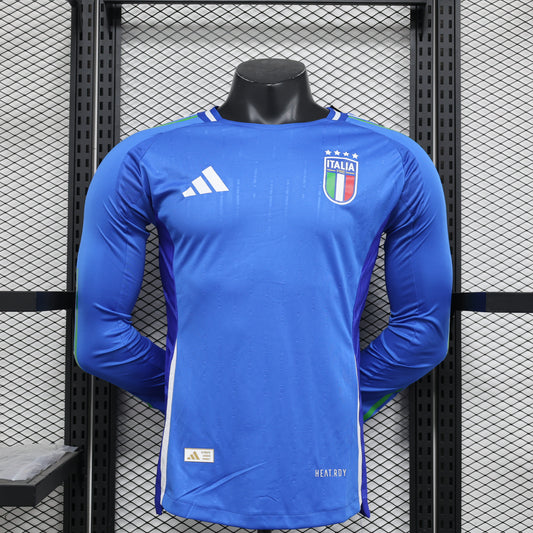 Maillot Domicile Italie Manche Longue 2024/25 - Version Player