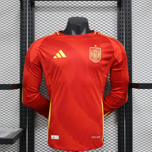Maillot Domicile Espagne Manche Longue 2024/25 – Version Player