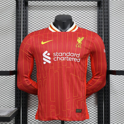 Maillot Domicile Liverpool Manche Longue 2024/25 – Version Player