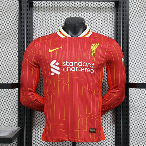 Maillot Domicile Liverpool Manche Longue 2024/25 – Version Player