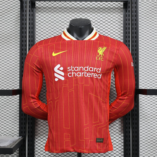 Maillot Domicile Liverpool Manche Longue 2024/25 – Version Player