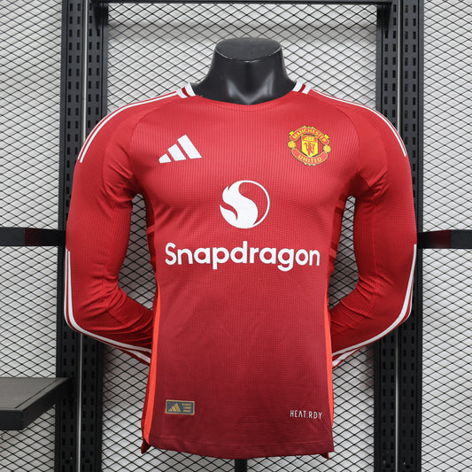 Maillot Domicile Manchester United Manche Longue 2024/25 – Version Player
